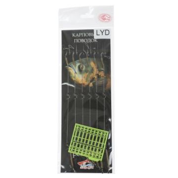 Карповый поводок с крючком SkyFish LYD, крючок № 8